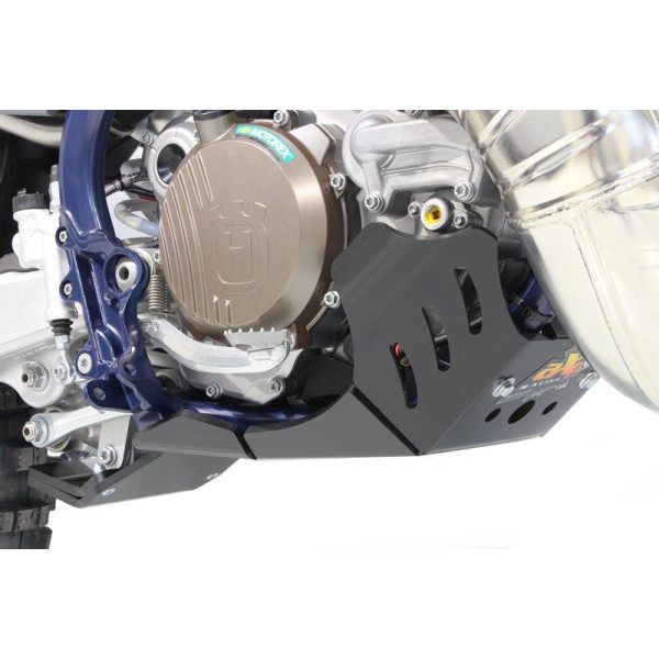 Côté droit du sabot noir en plastique PEHD avec protection de biellette pour GasGas - Husqvarna