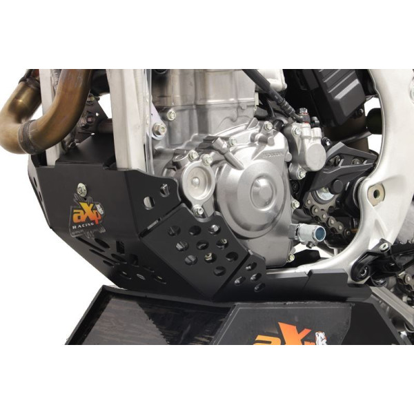 Côté gauche du sabot noir en plastique PEHD avec protection de biellette pour Honda CRF450R