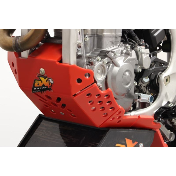 Côté gauche du sabot rouge en plastique PEHD avec protection de biellette pour Honda CRF450R