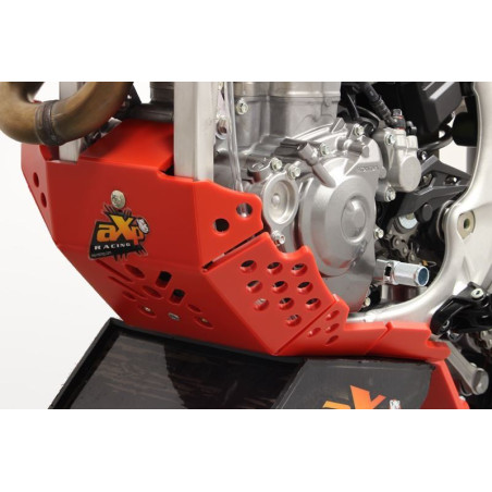 Côté gauche du sabot rouge en plastique PEHD avec protection de biellette pour Honda CRF450R