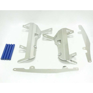 Protections de radiateurs en aluminium avec entretoises bleues pour Yamaha WR450F - YZ450FX