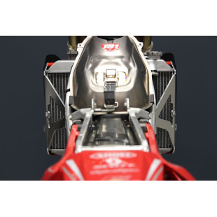Protections de radiateurs en aluminium avec entretoises rouges pour Honda CRF250R - CRF450R 2