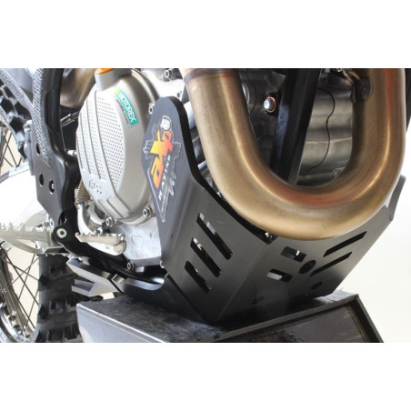 Côté droit du sabot noir en plastique PEHD avec protection de biellette pour GasGas MC450F - EX450F