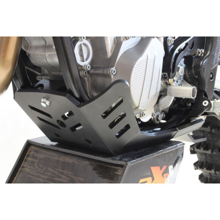 Côté gauche du sabot noir en plastique PEHD avec protection de biellette pour GasGas MC450F - EX450F