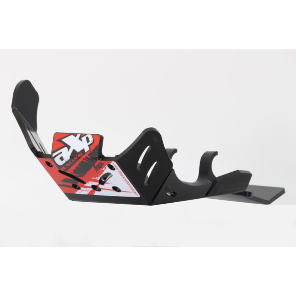 Right side of the black HDPE plastic skid plate with linkage guard for GasGas EC250F - EC350F