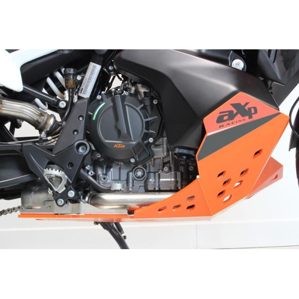 Côté droit du sabot orange en plastique PEHD 8mm pour KTM 790 - 890 Adventure