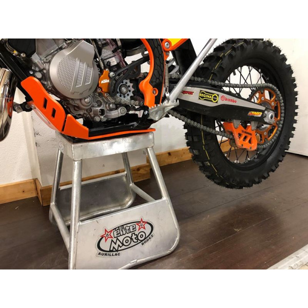 Left side of the 6mm HDPE plastic skid plate for KTM KTM 125 - 150 2T