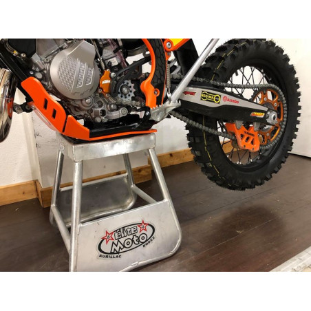 Left side of the 6mm HDPE plastic skid plate for KTM KTM 125 - 150 2T