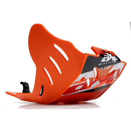 Sabot orange en plastique PEHD 6mm pour KTM 250EXCF - 350EXCF