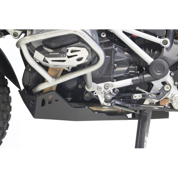 Left side of the 8mm HDPE plastic skid plate for BMW R1250GS