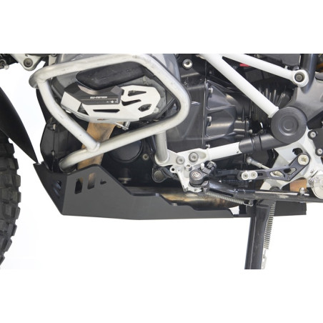 Left side of the 8mm HDPE plastic skid plate for BMW R1250GS
