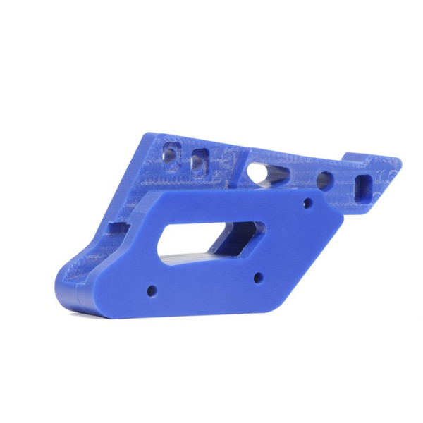 Side view of the blue chain guide in UHMW plastic for Sherco SER - SEFR
