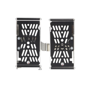 Protections de radiateurs en aluminium avec plaques de protection en plastique PEHD pour Sherco SE250R / SE300R