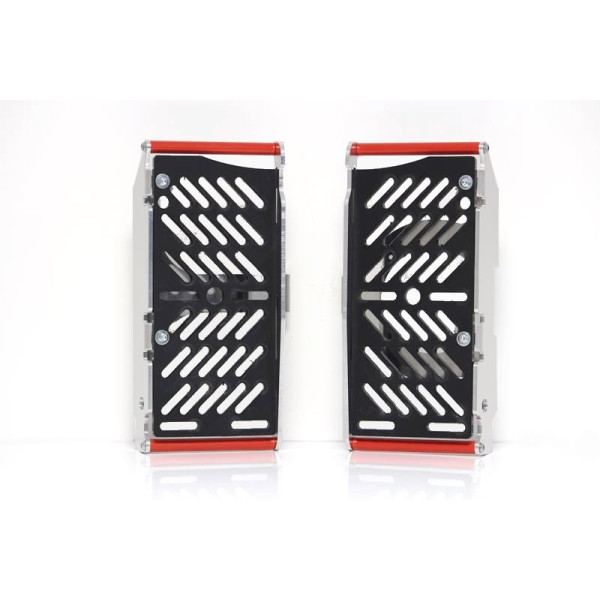 Protections de radiateurs en aluminium avec plaques de protection en plastique PEHD pour Beta 4T