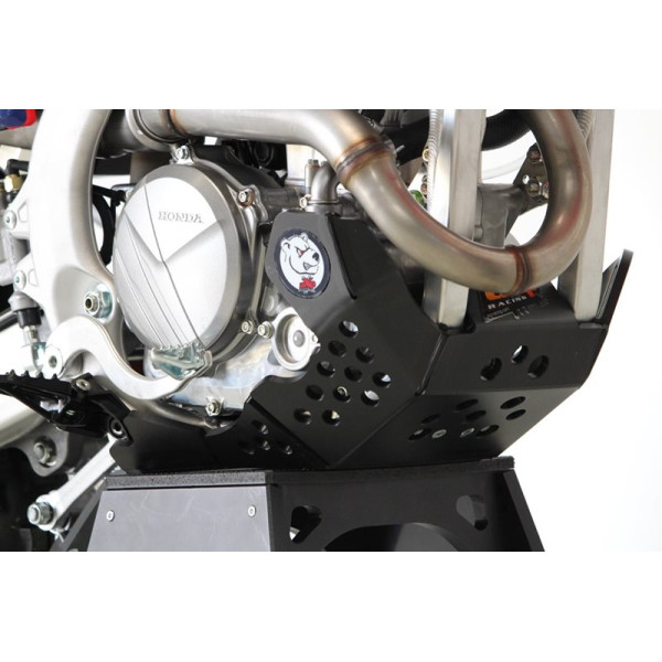 Côté droit du sabot noir en plastique PEHD avec protection de biellette pour Honda CRF250 et 300