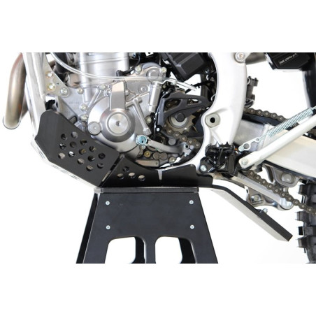 Côté gauche du sabot noir en plastique PEHD avec protection de biellette pour Honda CRF250 et 300