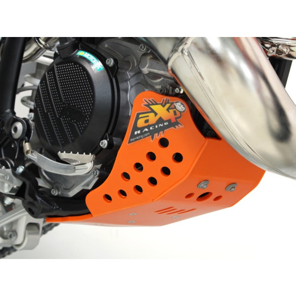 Côté droit du sabot en plastique PEHD orange 6mm pour KTM et Husqvarna 250 - 300