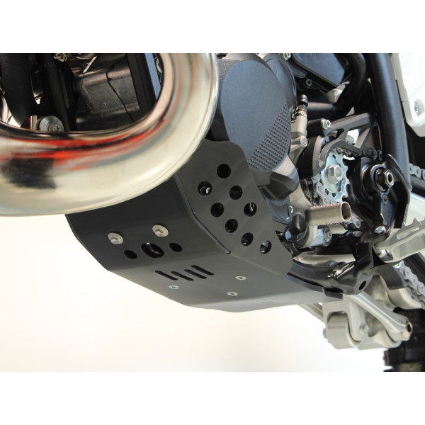 Côté gauche du sabot en plastique PEHD noir 6mm pour KTM et Husqvarna 250 - 300