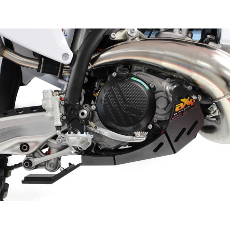 Côté droit du sabot noir en plastique PEHD avec protection de biellette pour KTM 250-300 - Husqvarna 250-300