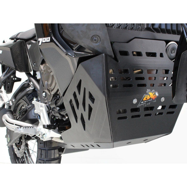 Right side of the 8mm Adventure HDPE plastic skid plate for Yamaha Tenere World Raid