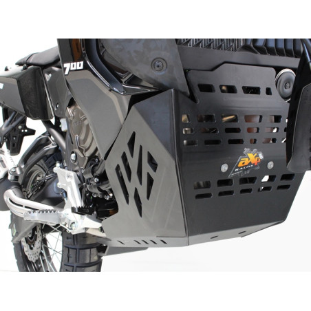 Right side of the 8mm Adventure HDPE plastic skid plate for Yamaha Tenere World Raid