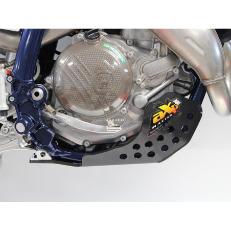 Right side of the black 6mm HDPE plastic skid plate for Husqvarna - KTM